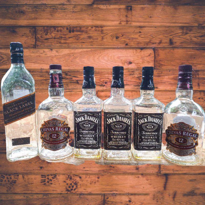 Botol bekas minuman Botol koleksi Botol hiasan dinding Botol unik