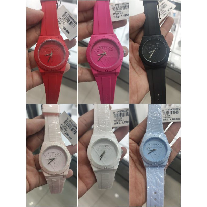 jam tangan Sale Guess w0979 rubber ori garansi resmi 1thn