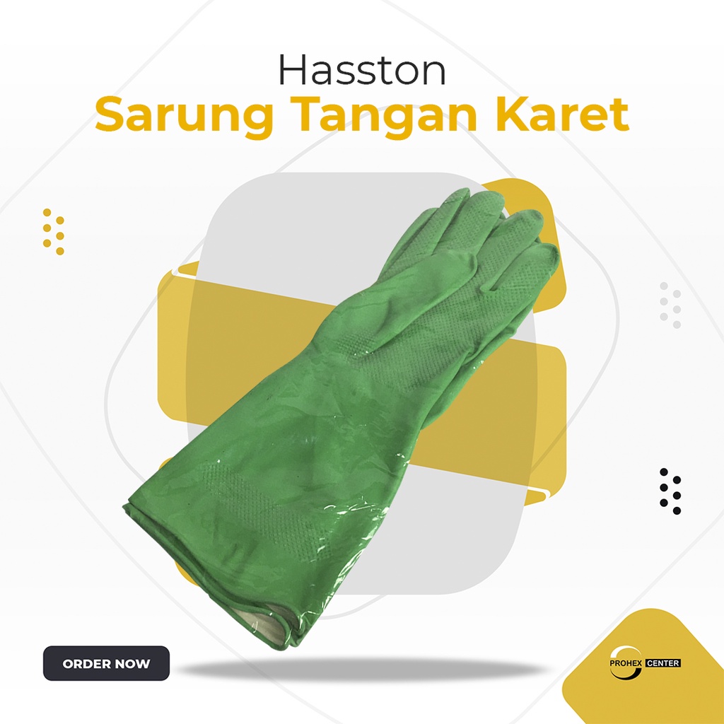 Sarung Tangan Karet Superr Tebal Latex Hijau Prohex Sarung Tangan Kerja Toilet