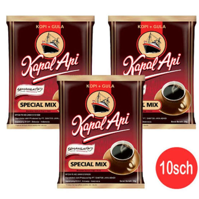 

Kopi Kapal Api Special Mix - Kopi Plus Gula Kemasan Sachet