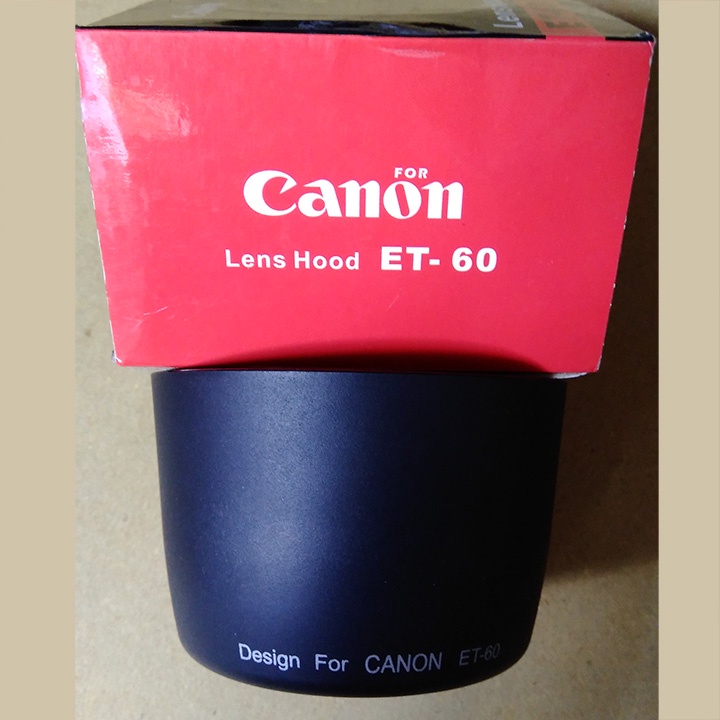 Lenshood ET 60 canon 58mm 55-250mm IS I-II & 75-300mm III USM