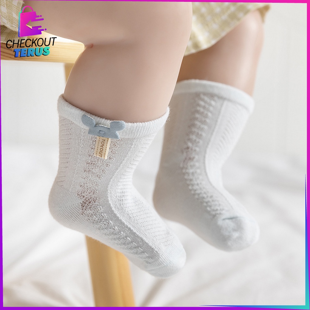 CT P213 Kaos Kaki Bayi Pendek Motif Miky Lucu Bahan Katun Elastis Anak Balita Unisex Anti Slip Kaos Kaki Bayi Karakter