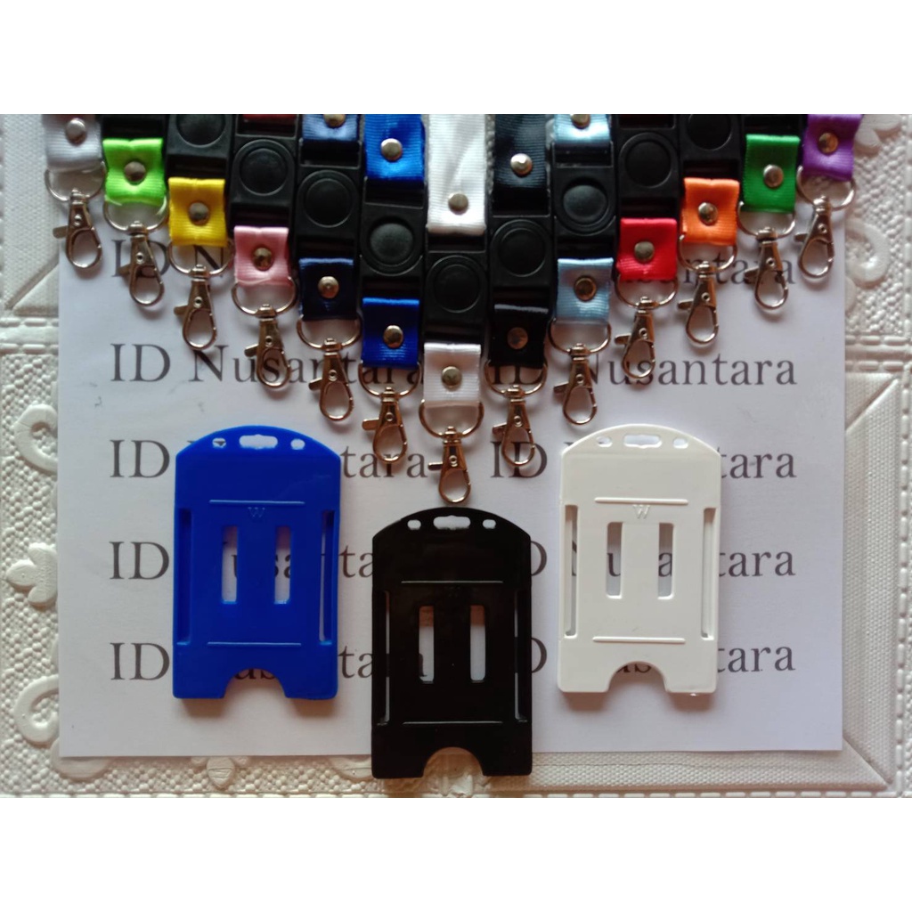 

Paket Tali 2cm Stofer + Casing ID Card Plastik Tebal