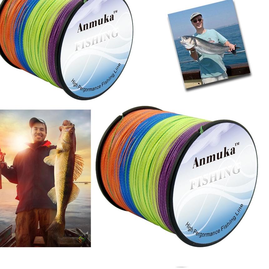 Langsung Beliii.. Anmuka Senar Pancing Braided 10 Meter 1 Warna Super Kuat 300M Dyneema Kepang Multi