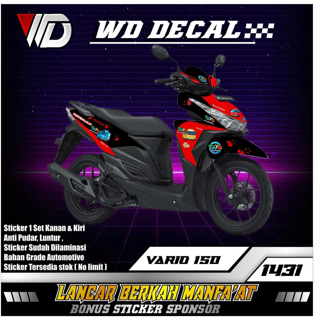 01431 STICKER DECAL SEPEDA MOTOR HONDA VARIO 125 LED