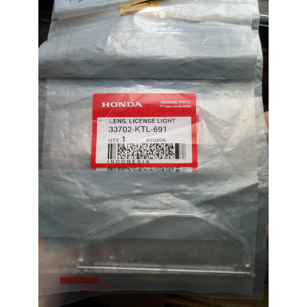33702-KTL-691 LENS LICENSE LIGHT SUPRA FIT NEW KARBU