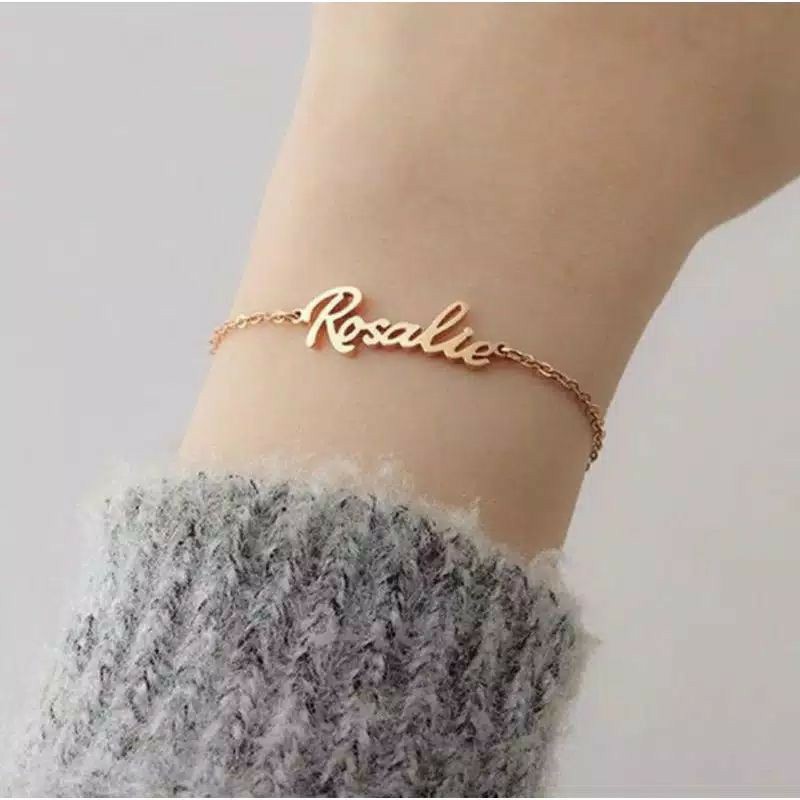 [GELANG NAMA] SULTAN BRACELET GELANG TANGAN GELANG KAKI LAPIS EMAS 24K ORIGINAL #GN02