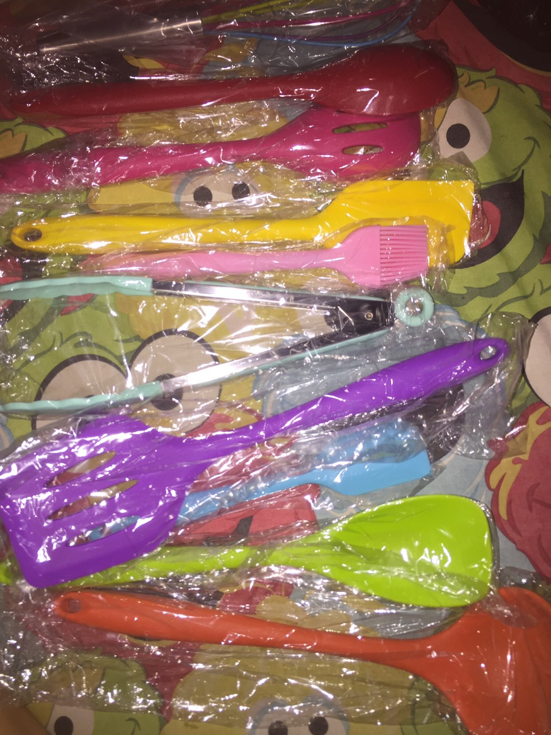 Sillicone Utensil Set 10 Pcs / Peralatan Masak Sutil Spatula Silikon Dapur