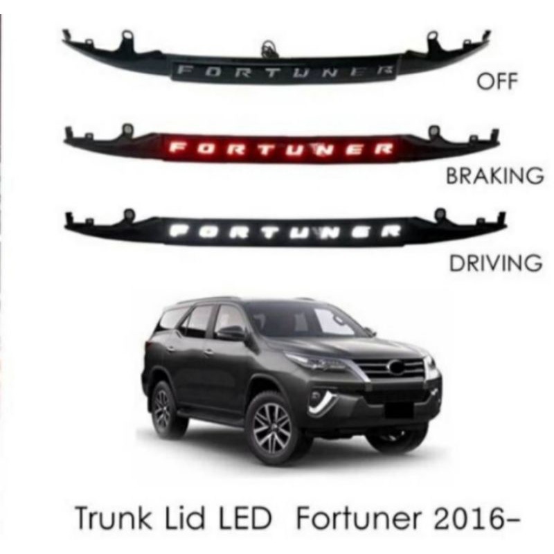 TRUNKLID TRUNK LID LED ALL NEW FORTUNER LAMPU 2016+2020