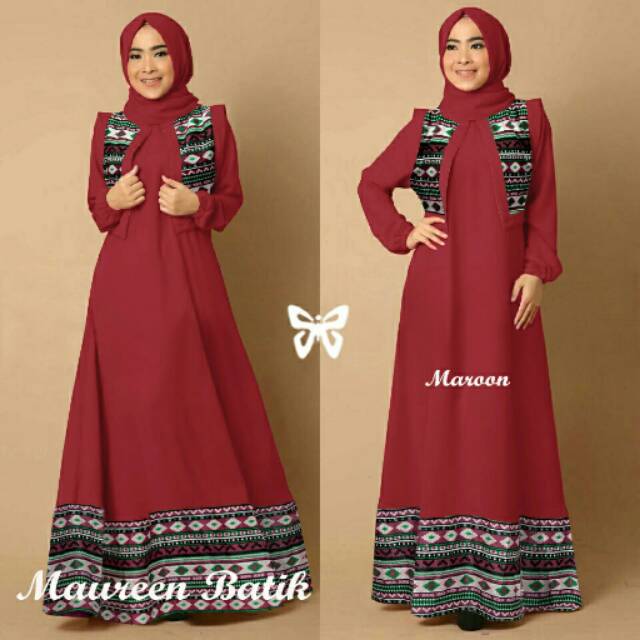 Gamis / Pakaian wanita muslim Maureen Batik Syari