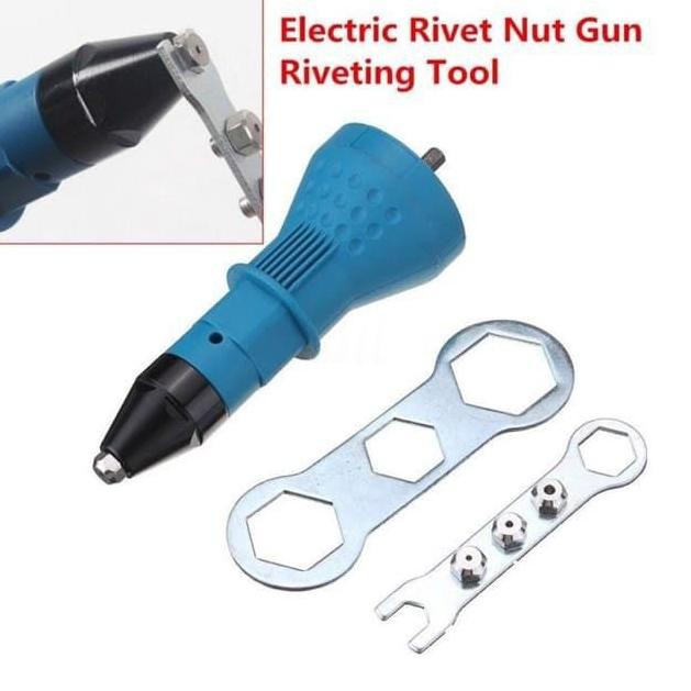 KDK Alat Rivet Tang Rivet Ripet Sambung Konverter Bor Rivet Gun Adapter Tang Rivet Perkakas Alat Tukang