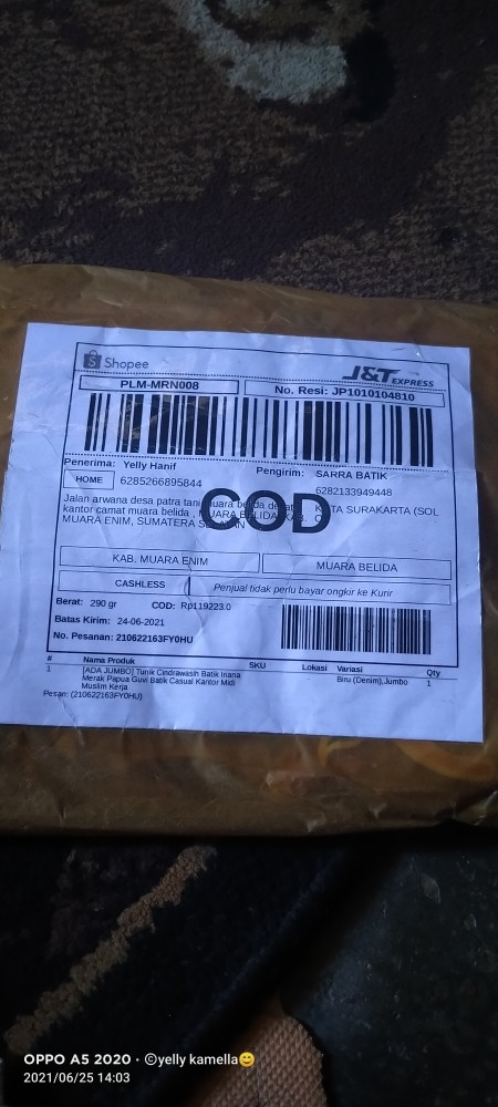 [ada Jumbo] Tunik Cindrawasih Batik Iriana Merak Papua Guvi Batik Casual Kantor Midi Muslim Kerja