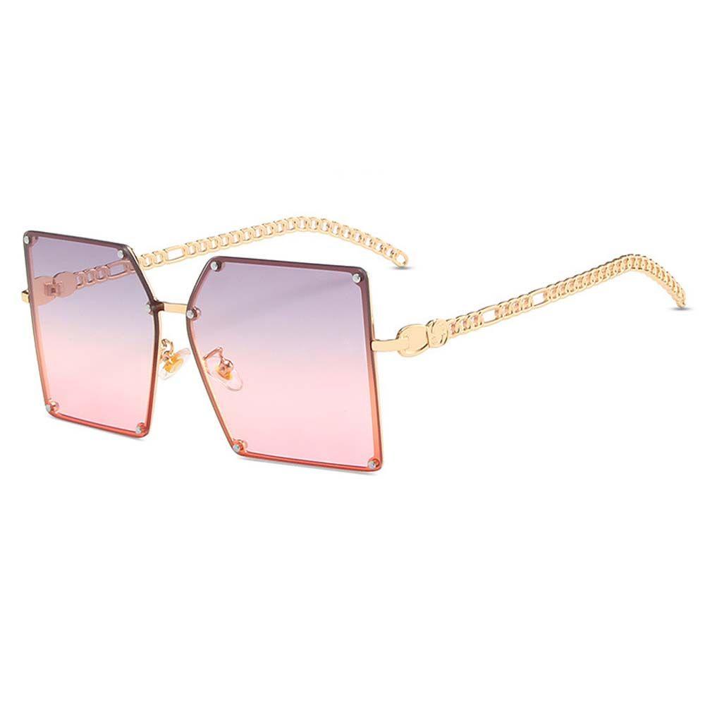 Mxbeauty Kacamata Hitam Wanita Elegan Fashion Pink Oversized Hitam Kotak Korean Sun Glasses