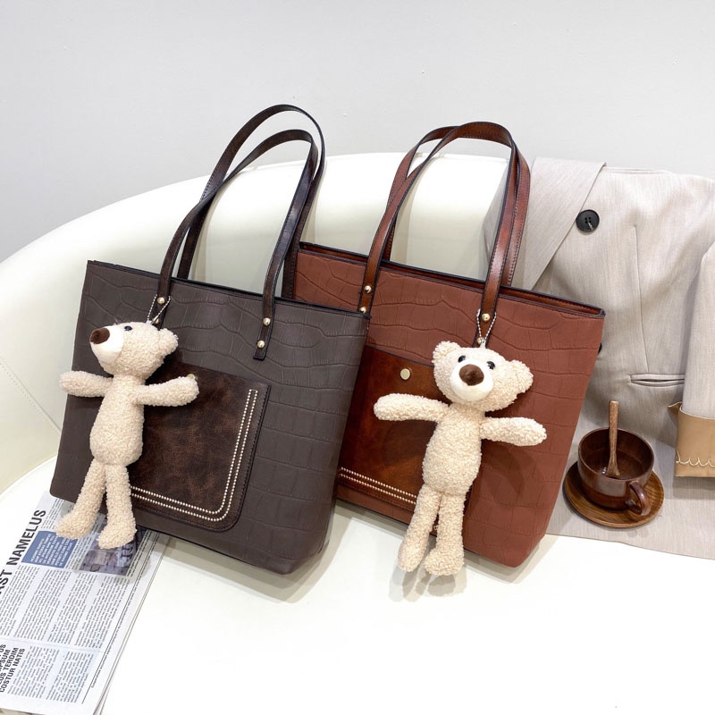 (2Pc Bisa 1Kg)GTBI998875760 New arrival  !!! Tas Tote Bag  Wanita Import Premium  +BONEKA