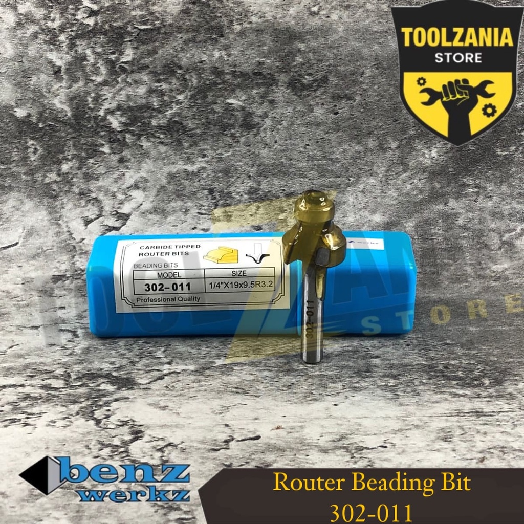 Mata profil / router beading bit 19 mm x 1/4" benz werkz ( 302-011 )