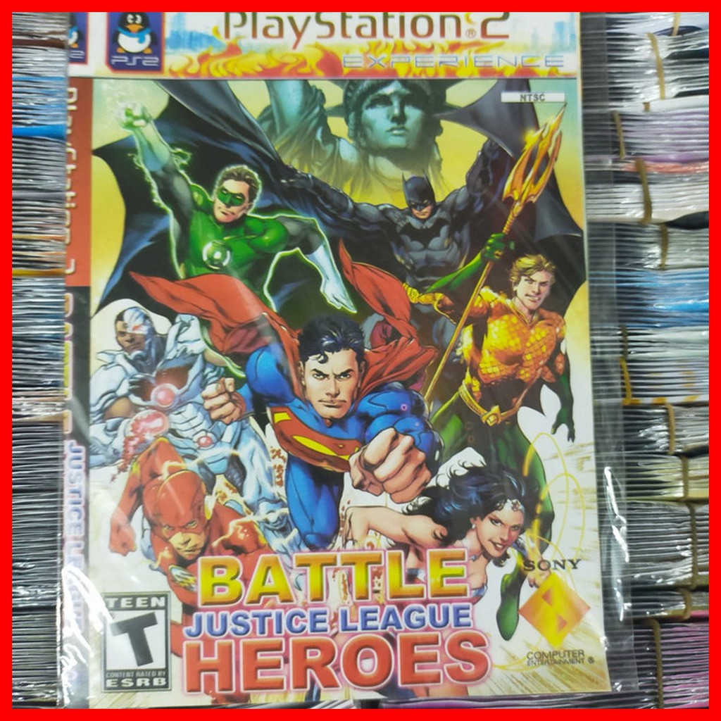 BELI 5 GRATIS 1 KASET PS2 BATTLE JUSTICE LEAGUE HEROES
