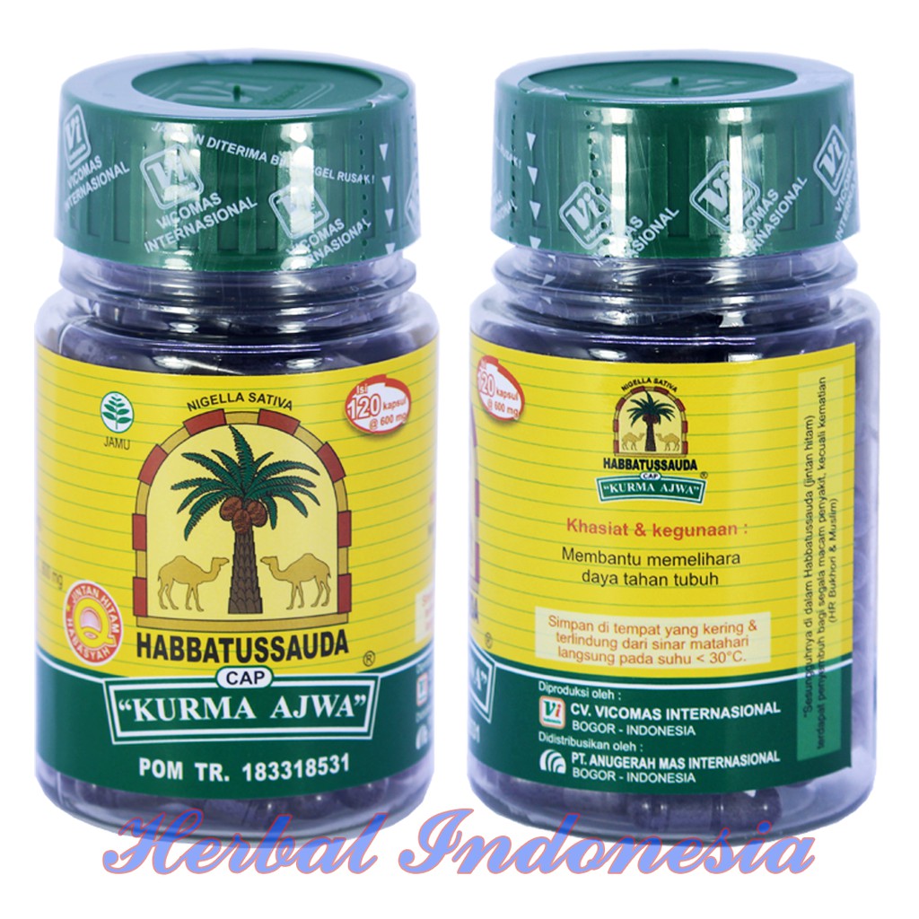 Habbatussauda &quot;KURMA AJWA&quot; 120 Kapsul