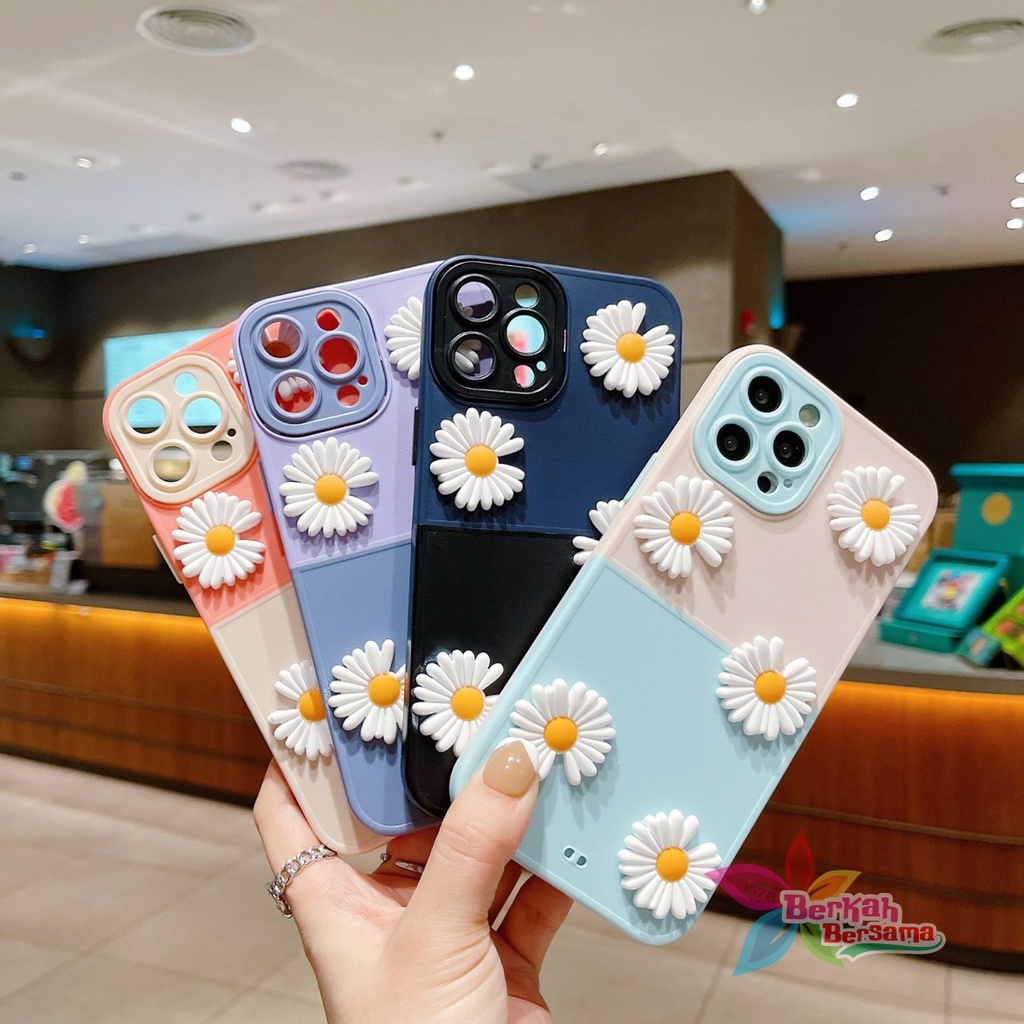 CASE FYP 2IN1 BUNGA DAISY 3D FOR OPPO RENO 4 4F F17 PRO 5 5F F19 PRO 6 7 7Z BB7143