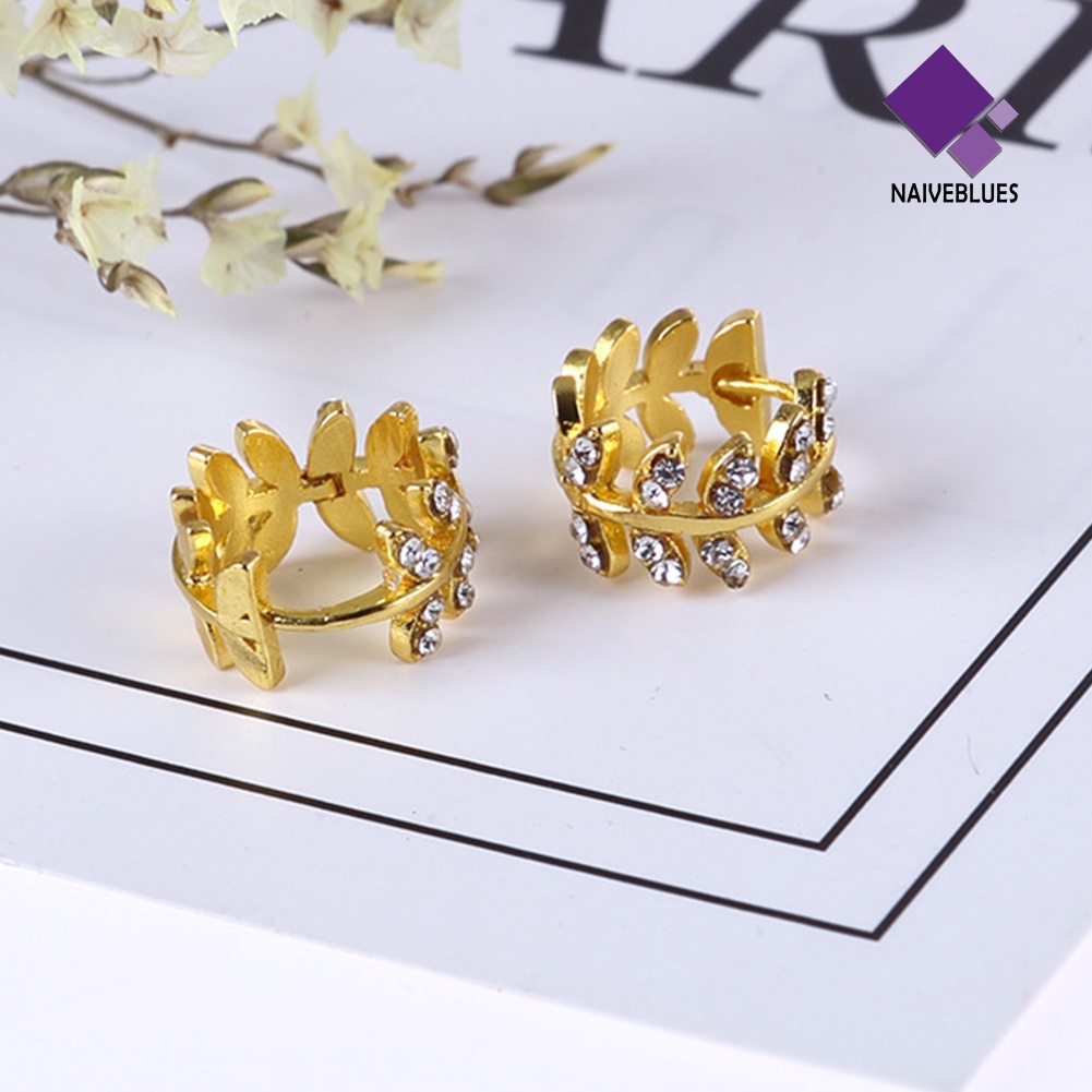 Anting Tindik Model Menjuntai Bahan Cubic Zirconia Untuk Wanita