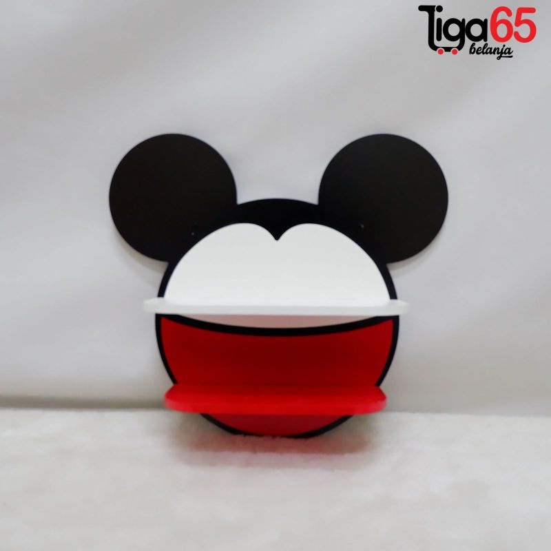 365 Rak Hambalan Karakter Rak Kayu Gantung Serbaguna Hiasan Dekorasi Dinding / GANTUNGAN DINDING GD 03 TSUM MICKEY