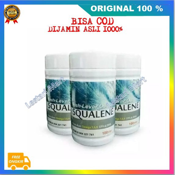 [BISA COD] MINYAK IKAN Squalene Salmon Fish Lever Oil 100% Original