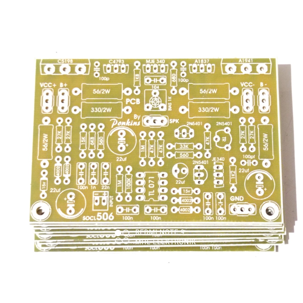 PCB SOCL 506 TEF BIAS SERVO FIBER FR4