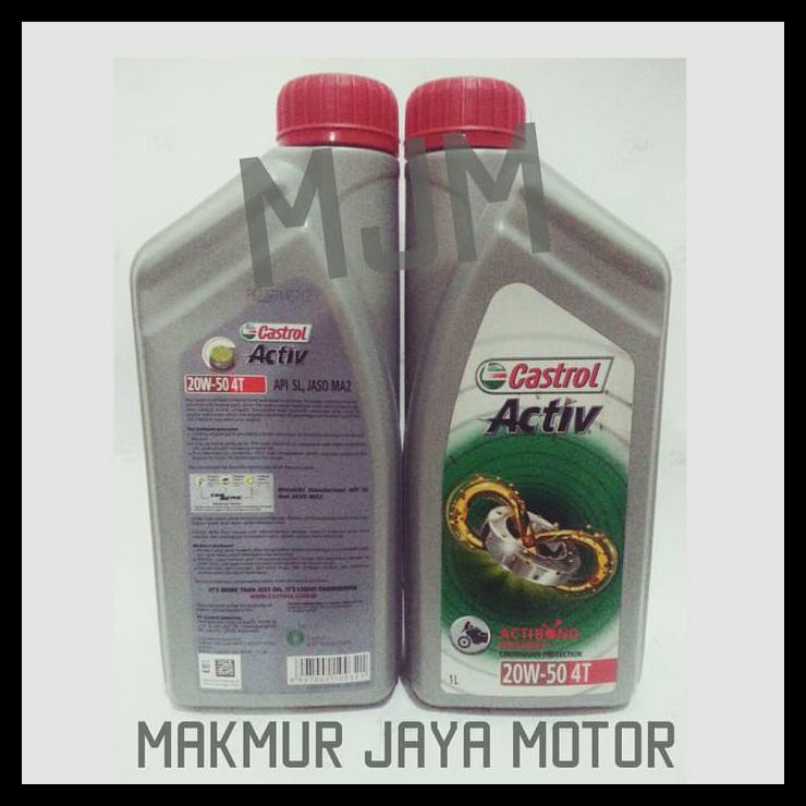 Promo Oli Castrol Activ 4T 20W-50 1Lt Best Seller 