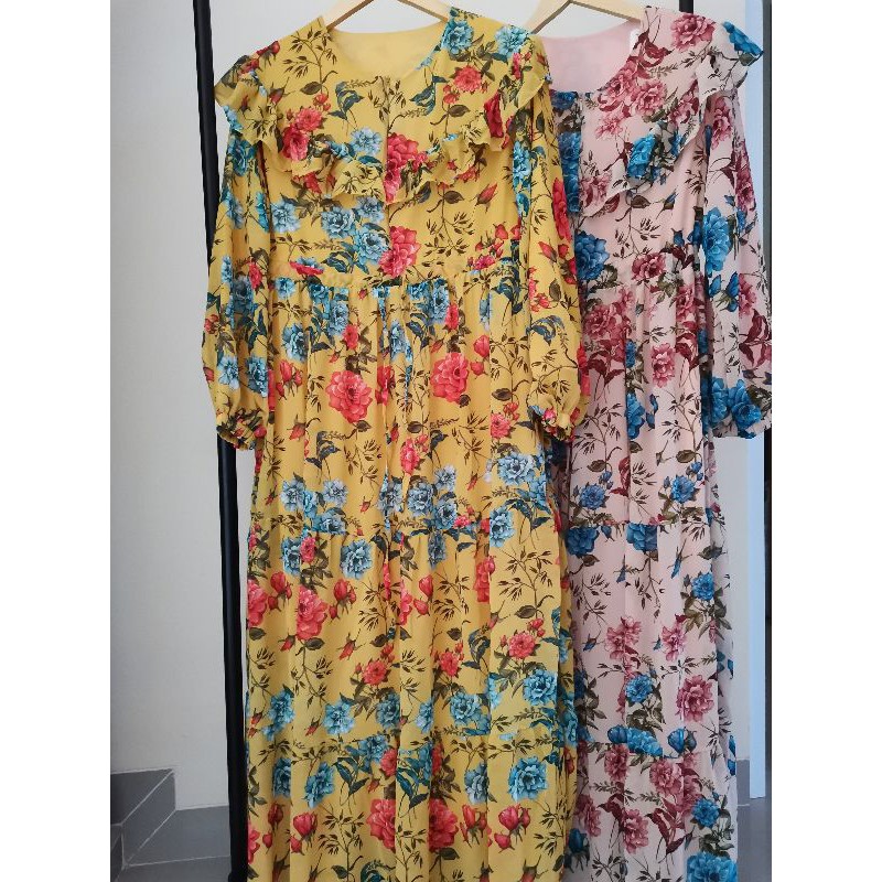 JF5037 Gamis rempel ceruty By Yuri