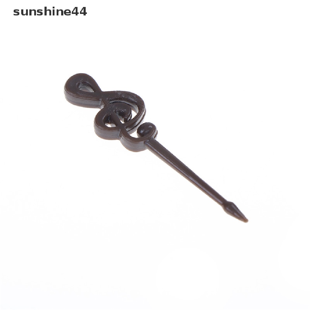 Sunshine 16pcs Garpu Buah Bentuk Not Musik Untuk Pesta