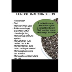 

PROMO!!! black chia seed 1kg organic premium - chia seeds 1 kg/ ciased ciasid - Istimewa