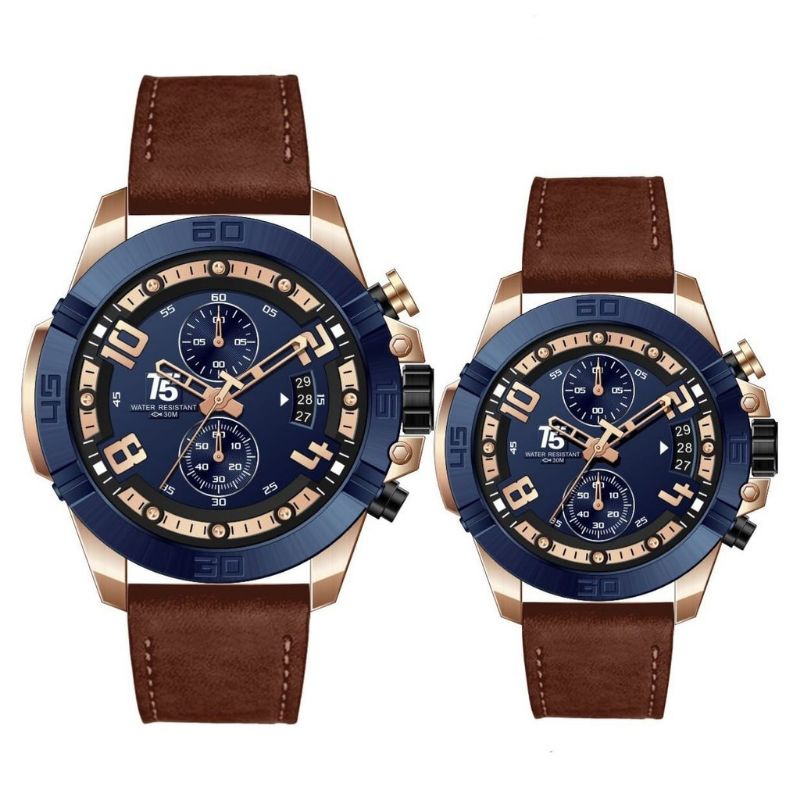 Jam Tangan Pria T5 H3637 couple leather original free box