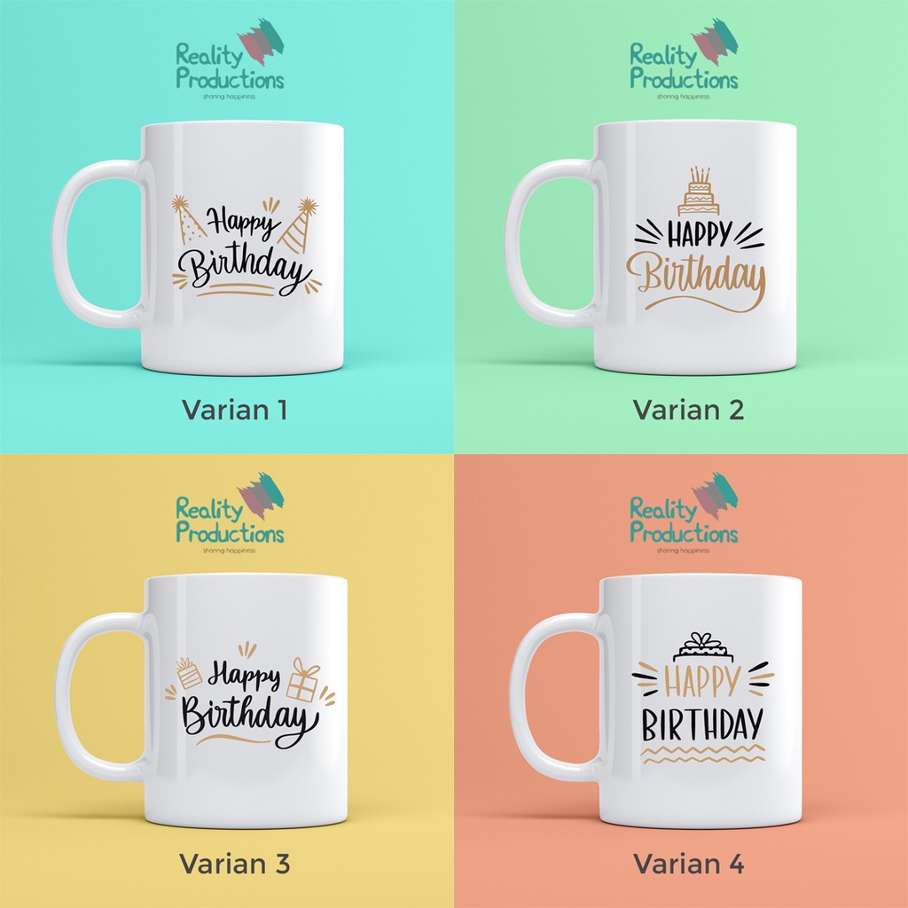 Mug Happy Birthday untuk Kado atau Hadiah Ulang Tahun