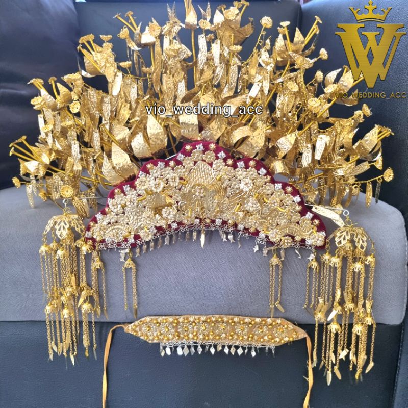 Mahkota pengantin palembang