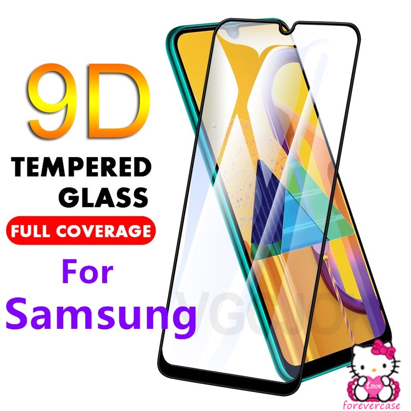 Samsung A32 A52 A72 A02S A22 A03S M22 M32 A12 M12 9H Full Cover Tempered Glass Samsung A21S A51 A71 A11 A50S A50 A30S A30 A20 A10 M10 A10S A20S M11