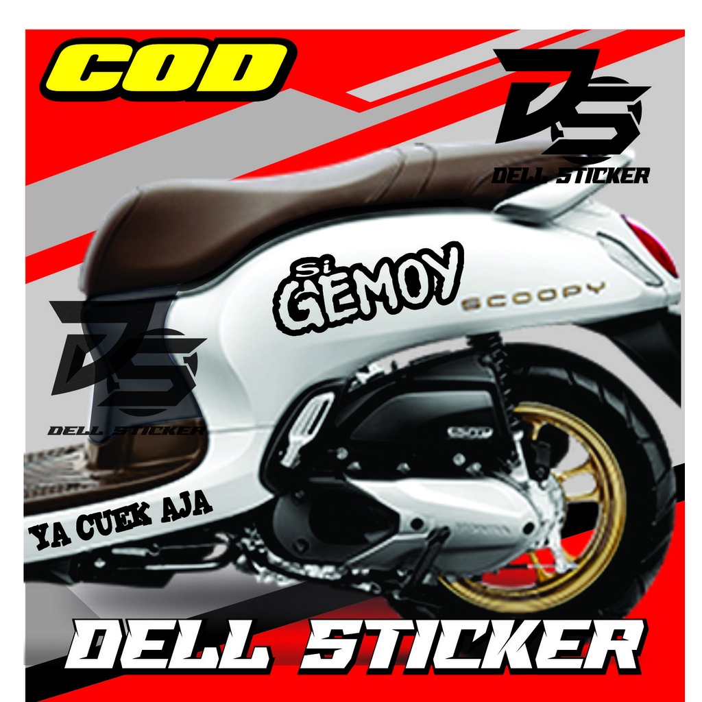 Sticker Scoopy SI GEMOY / STIKER STRIPING SCOOPY / CUTTING STIKER SCOOPY VIRAL / STIKER ALL SCOOPY /