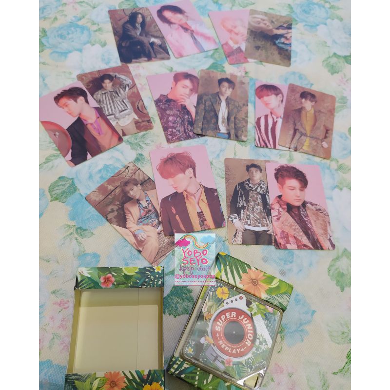 Ready Stock Super Junior 8th Album Replay Kihno Photocard Donghae Eunhyuk Siwon Leeteuk Shindong Hee