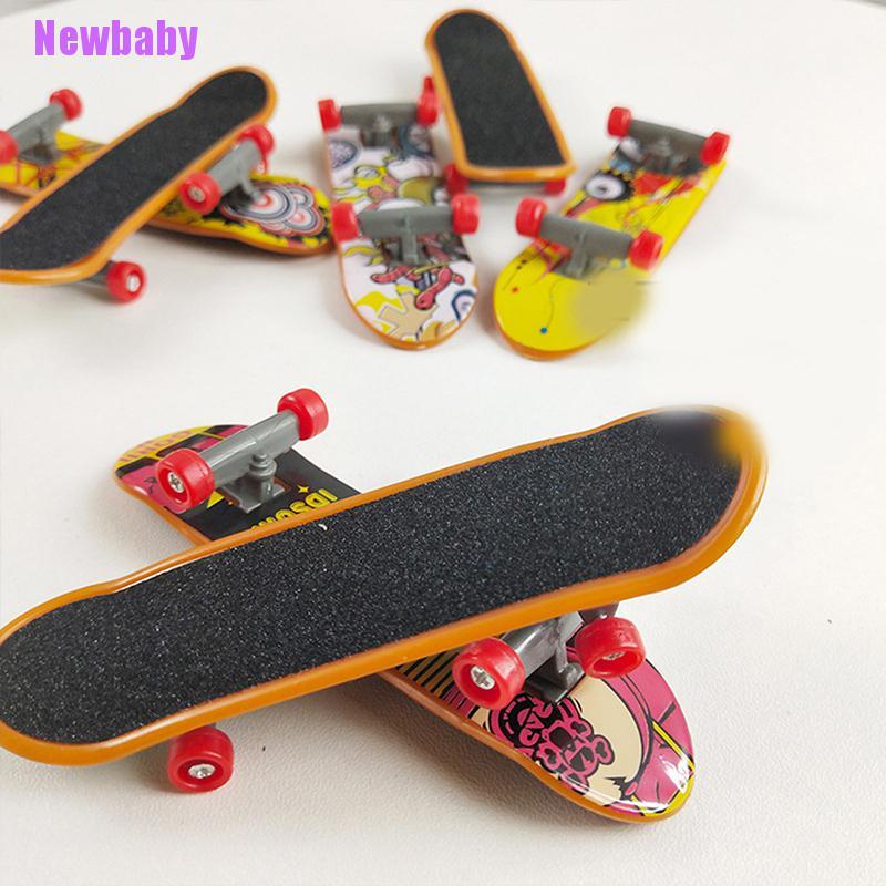 (Newbaby) Mainan Skateboard Jari Bahan Plastik