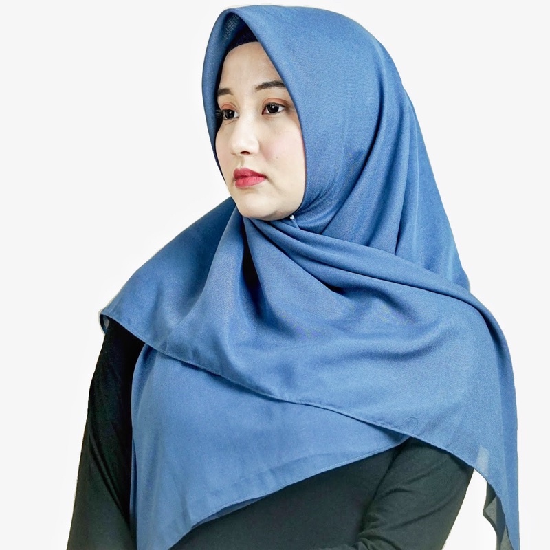 Nouri Avani HIJAB Kerudung Segiempat voal Emerald/Watersplash Premium