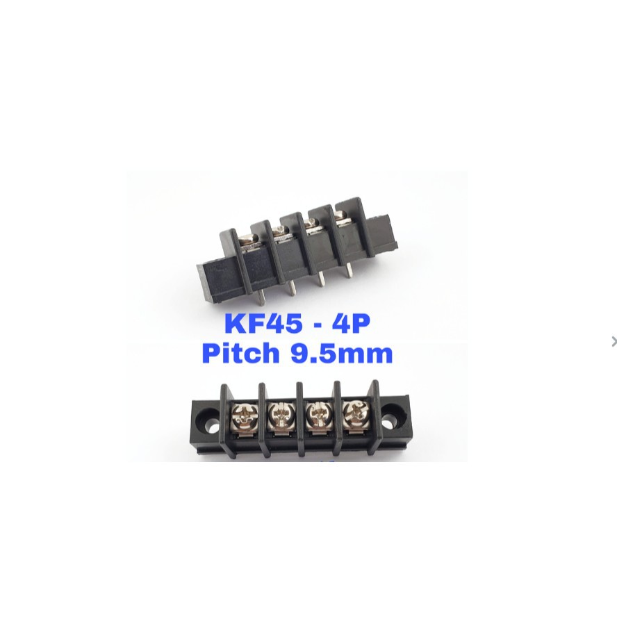 Terminal Block Hitam 4P PCB 4 P KF45 4 Pin KF 45 With Ears Kuping