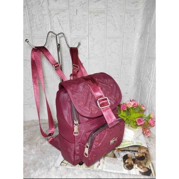 Ransel Korean Full Bordir Mini Terlaris Uk25X18X8CM