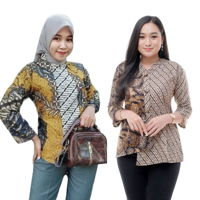 Baju batik wanita | Batik wanita | Batik kerja wanit | Batik wanita modern | Atasan batik wanita murah