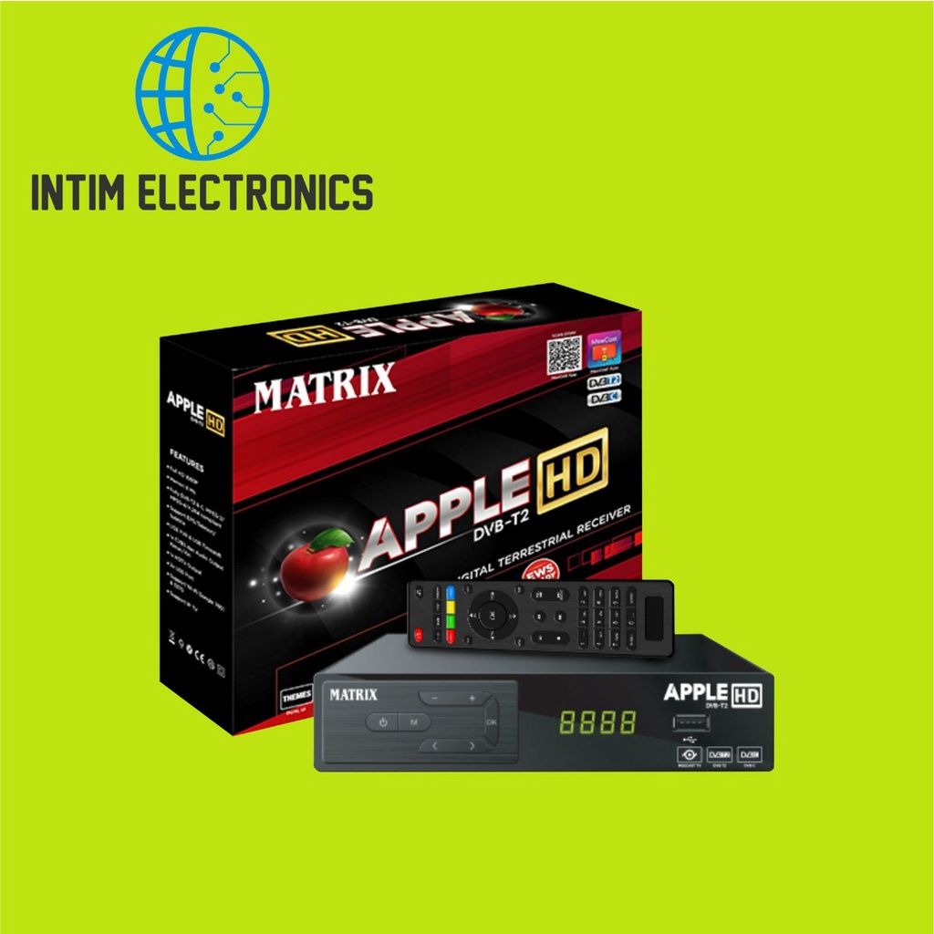 STB MATRIX DVBT-2 APPLE HD MERAH