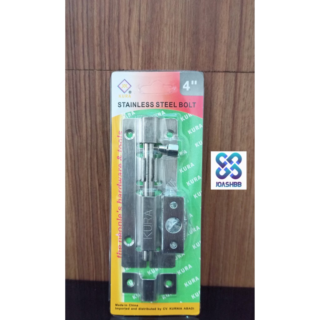 Grendel Stainless Steel 2-3-4&quot;-6&quot; / Gerendel Selot Kunci Pintu