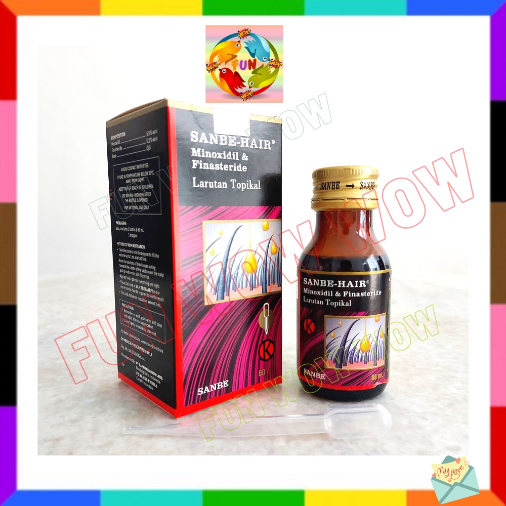 Larutan Topikal Penumbuh Rambut Pencegah Kerontokan Pria Sanbe Hair