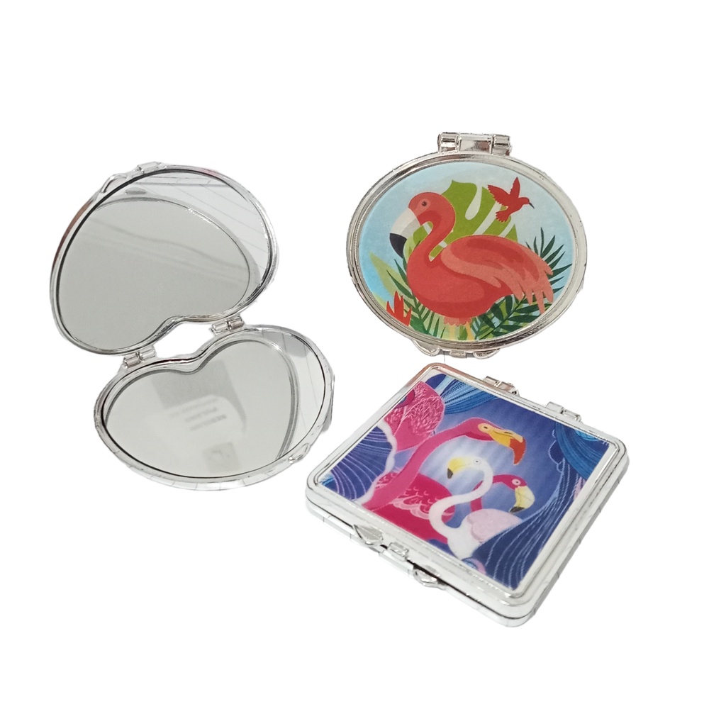 Cermin kecil 2 sisi paris pocket size pocket mirror murah