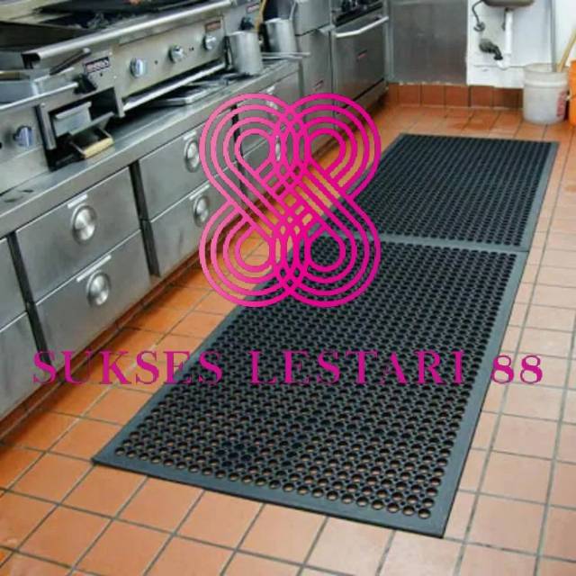 Keset Karpet Karet Anti Slip Bavel 90 x 150 - Top Dek