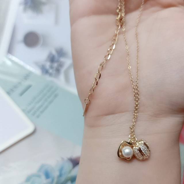 KALUNG APPLE MUTIARA / KALUNG TITANIUM ANTI KARAT / KALUNG WANITA / KALUNG LIONTIN / KALUNG FASHION