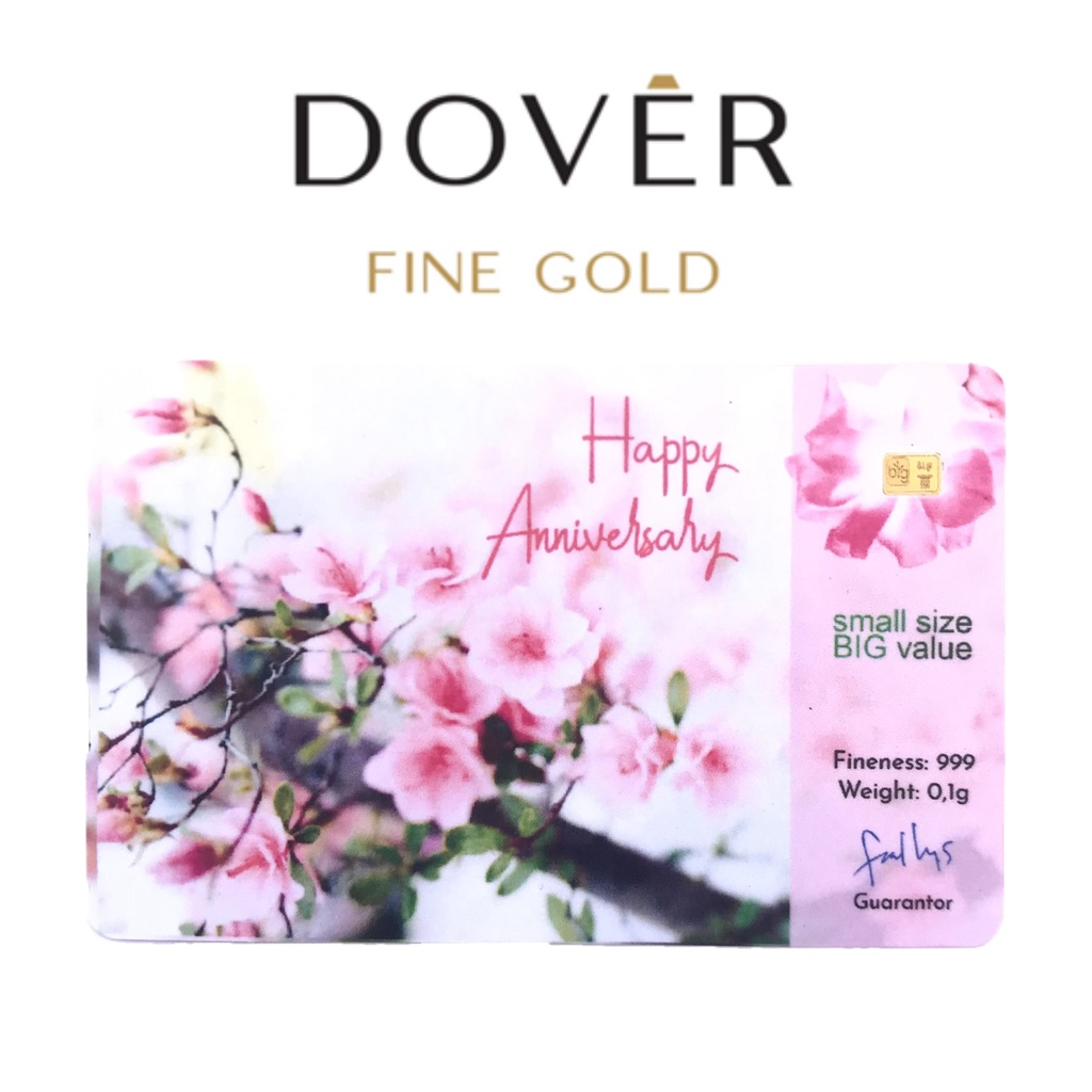GROSIR Logam Mulia Emas Big Gold Edisi PVC 0.1 0,1 gram Gift Edition