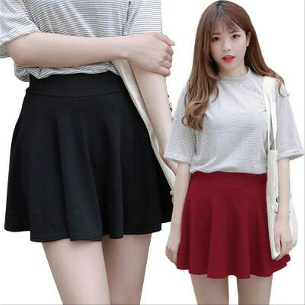 Flare Skirt/Rok Mini Rok Casual Wanita