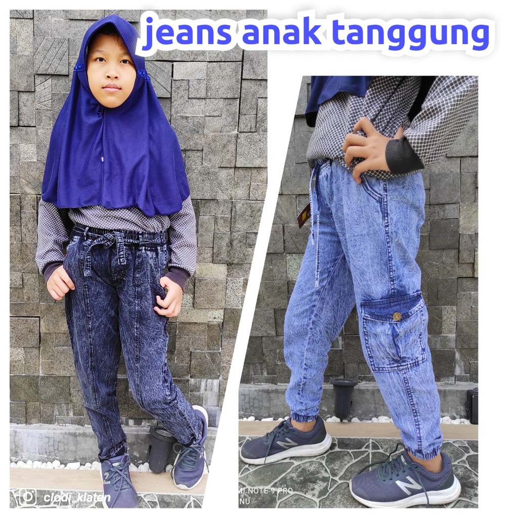 celana panjang jeans anak tanggung 10-12thn